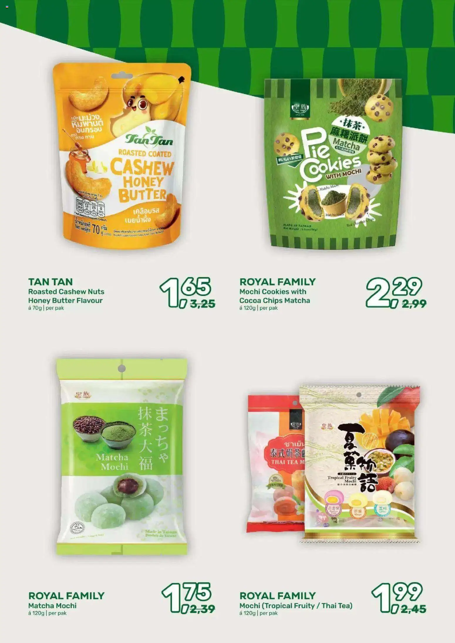 {H1} | Pagina: 57 | Producten: Matcha, Chips, Mochi