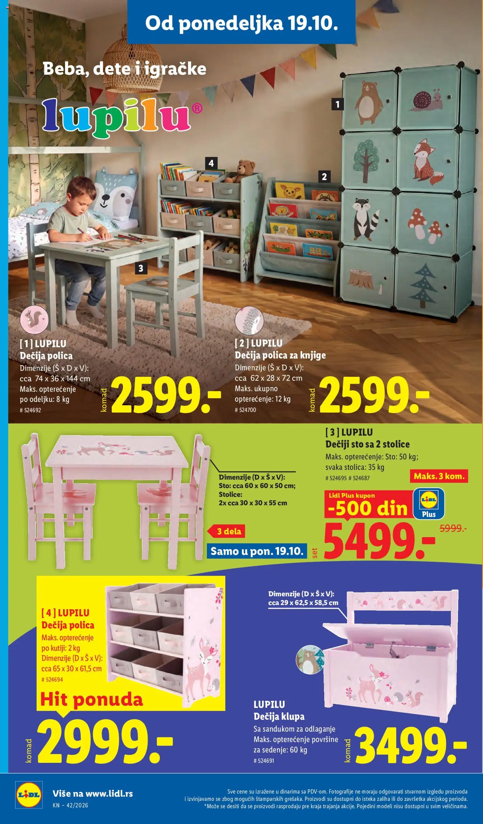 Lidl katalog - važi od 15.10.2026 | Strana: 96 | Proizvode: Stolica, Igračke, Knjige, Klupa