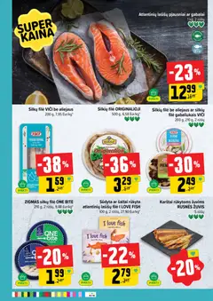 IKI leidinys galioja nuo 27.04.2026 | Puslapis: 22 | Prekių: Silkių filė, Žuvis