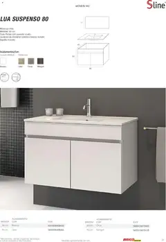 Pré-visualização BricoMarché Catálogo de Inspiração Banho válido de 15/06/2026 | Página: 21 | Produtos: Portas, Lavatório, Espelho