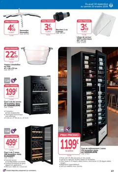 Promocash - Prévisualisation de Promocash Foire aux vins valide à partir de 10/09/2026 | Page: 27 | Produits: Coton, Cave à vin, Porte, Vin