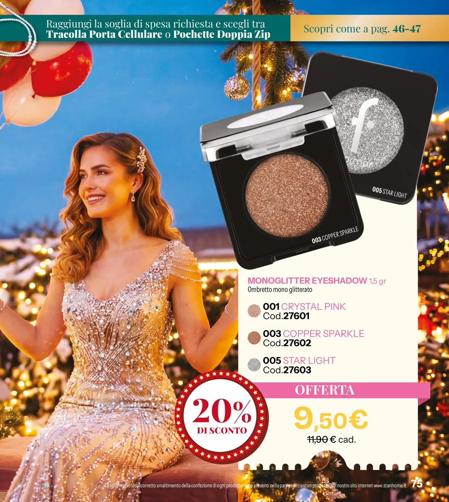 Volantino Stanhome del 27/10/2026 | Pagina: 75 | Prodotti: Ombretto, Cellulare, Porta