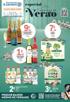 Pré-visualização E.Leclerc folheto Especial Bebidas de Verão válido de 14/07/2026