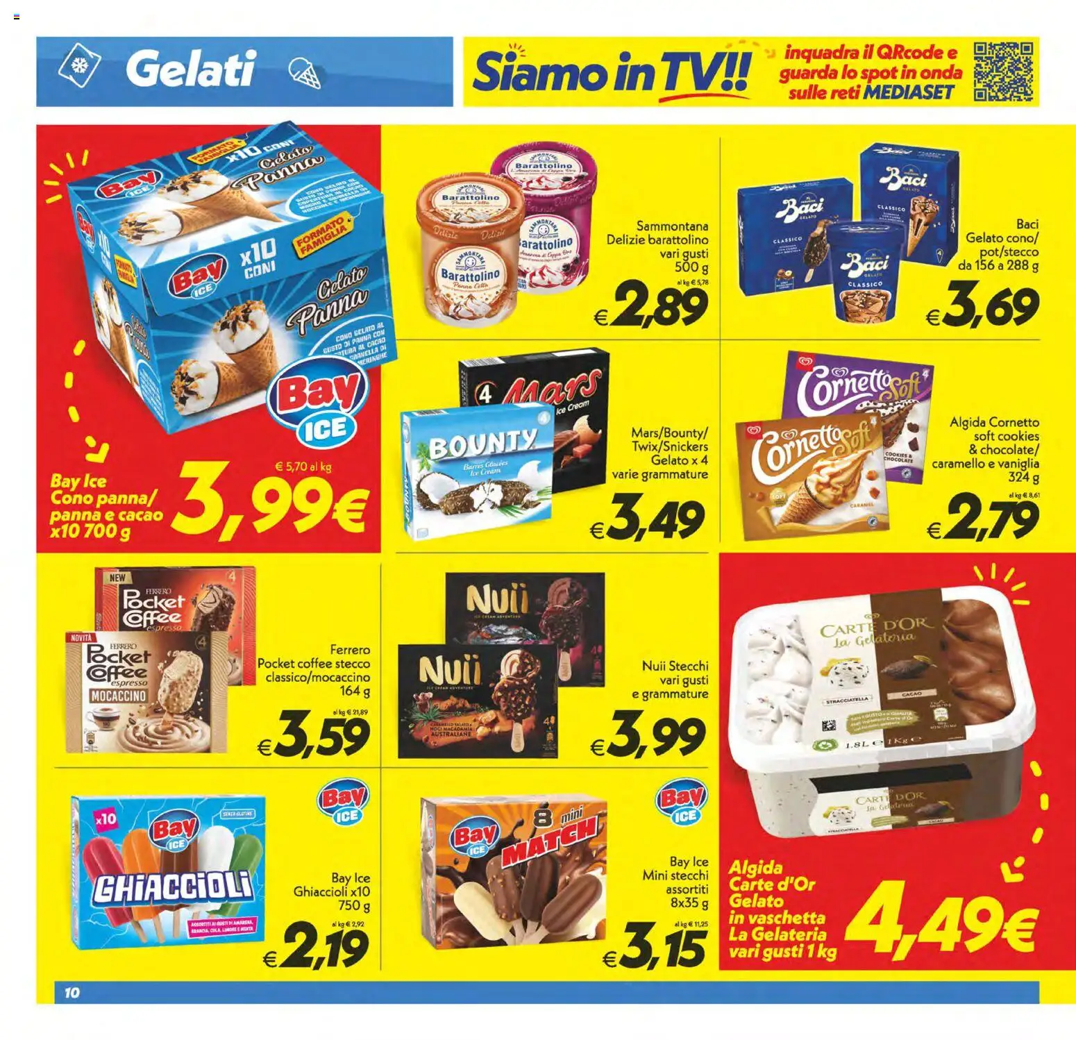 Volantino SuperConveniente del 09.06.2026 | Pagina: 10 | Prodotti: Cornetto, Gelato, Limone, Menta