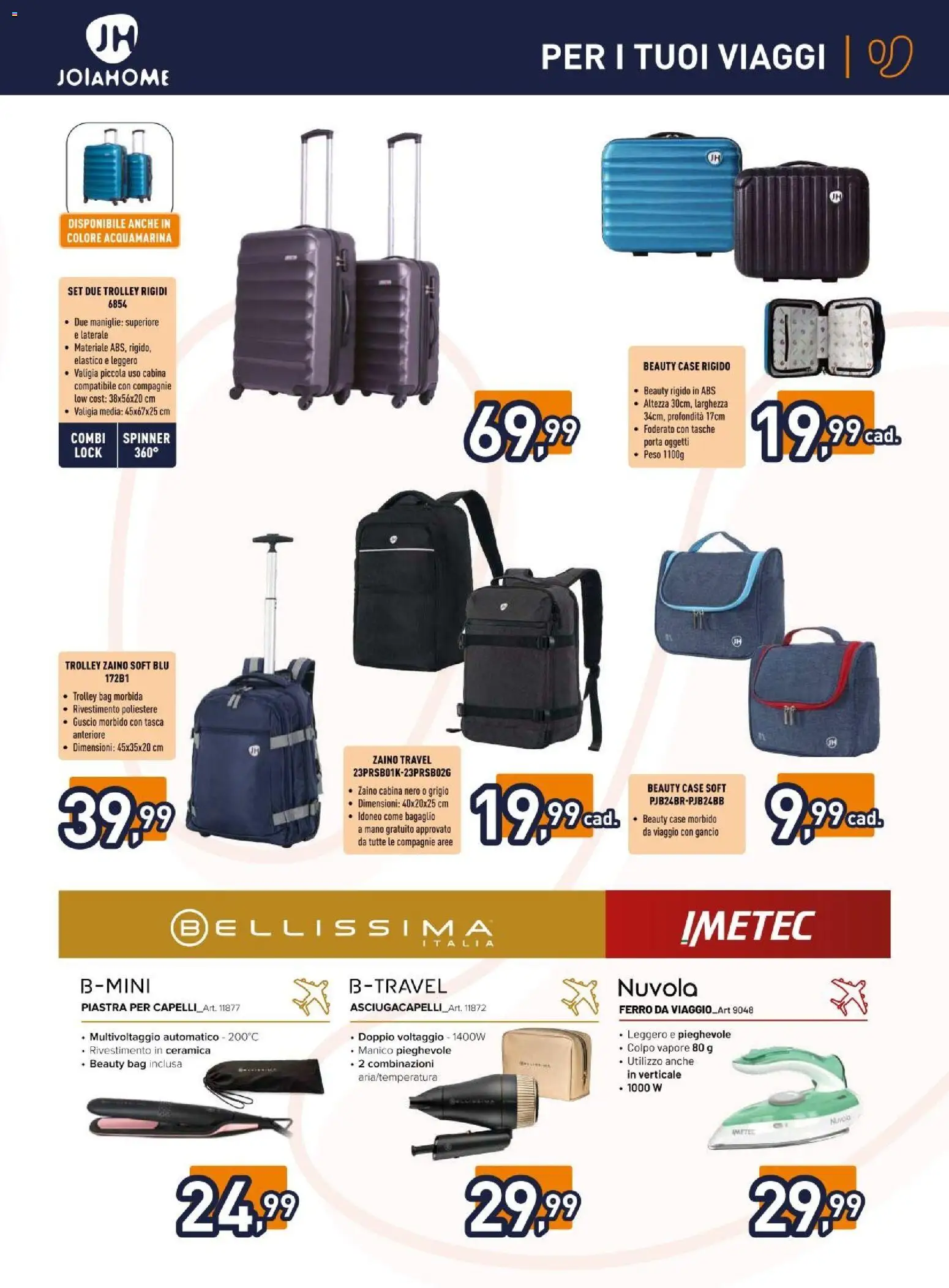 Volantino Unieuro del 04.06.2026 | Pagina: 5 | Prodotti: Zaino, Valigia, Trolley