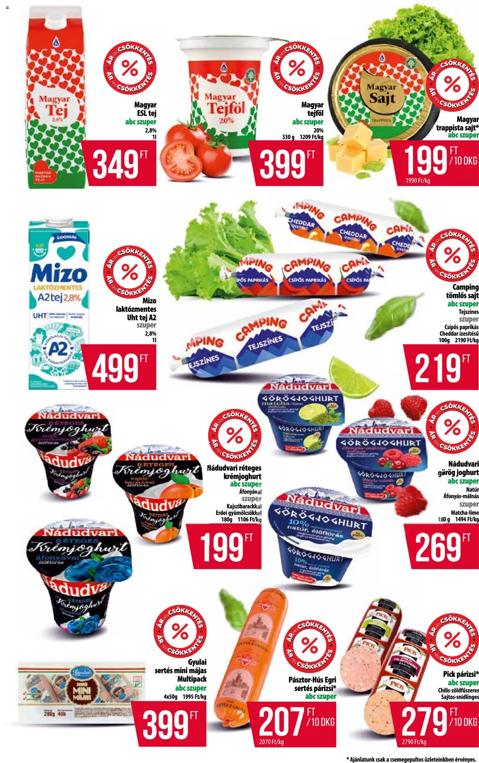 COOP akciós ujság - amely érvényes a következő dátumtól: 2026.09.10. | Oldal: 6 | Termékek: Matcha, UHT tej, Laktózmentes, Sajt