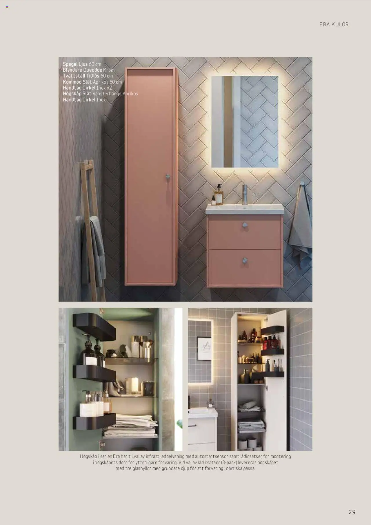 Bauhaus reklamblad aktuell från 25.08.2025 | Sida: 29 | Produkter: Tvättställ, Spegel, Ljus
