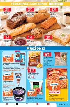 Pogląd oferty "E.Leclerc gazetka" - ważna od 16.06.2026 | Strona: 7 | Produkty: Karta, Bagietka, Chleb, Pizza