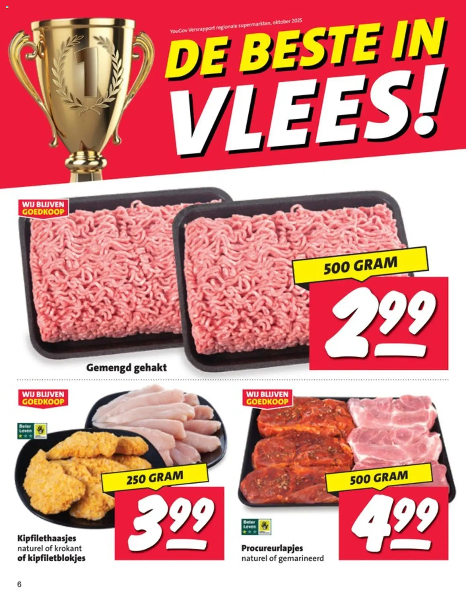 {H1} | Pagina: 6 | Producten: Vlees, Gehakt, Gemengd gehakt