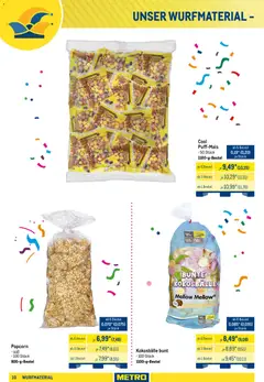 Metro Wurfmaterial Karneval ab 28.09.2026 gültig | Seite: 10 | Produkte: Mais, Popcorn