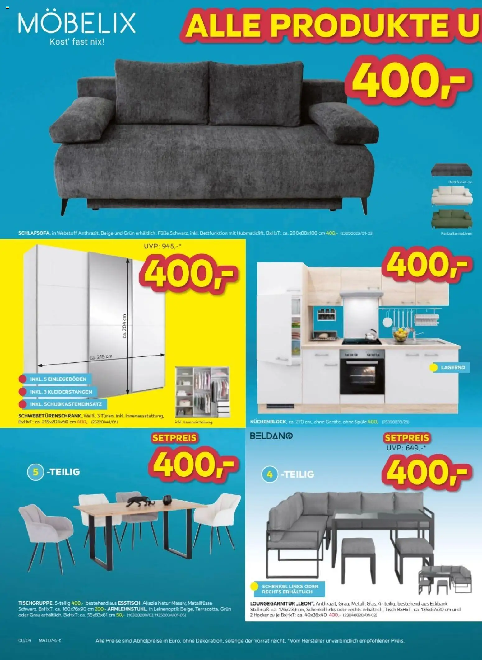 Möbelix Räumungsverkauf gültig ab 14.07.2026 | Seite: 8 | Produkte: Tisch