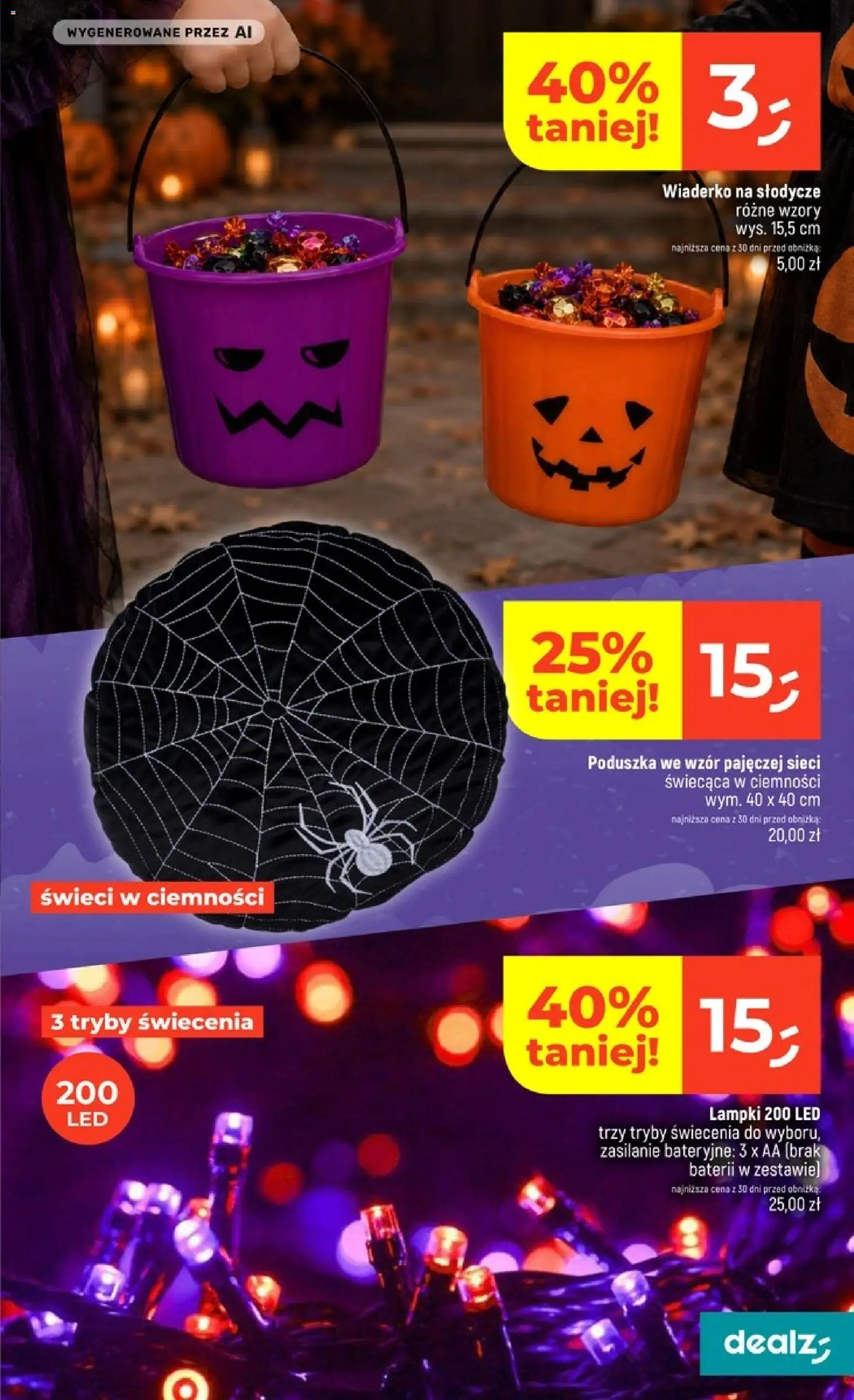 Dealz gazetka od 15.10.2026 | Strona: 15 | Produkty: Słodycze, Lampki, Poduszka