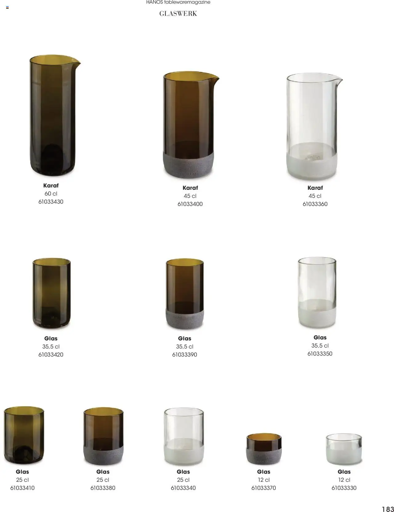{H1} | Pagina: 183 | Producten: Glas
