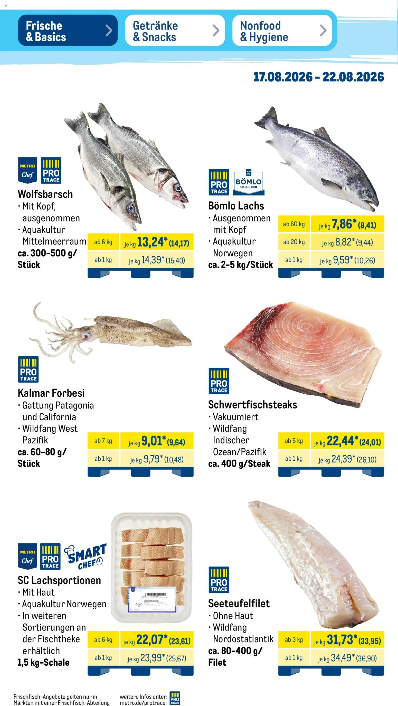Metro Prospekt – gültig ab 17.08.2026 | Seite: 6 | Produkte: Lachs
