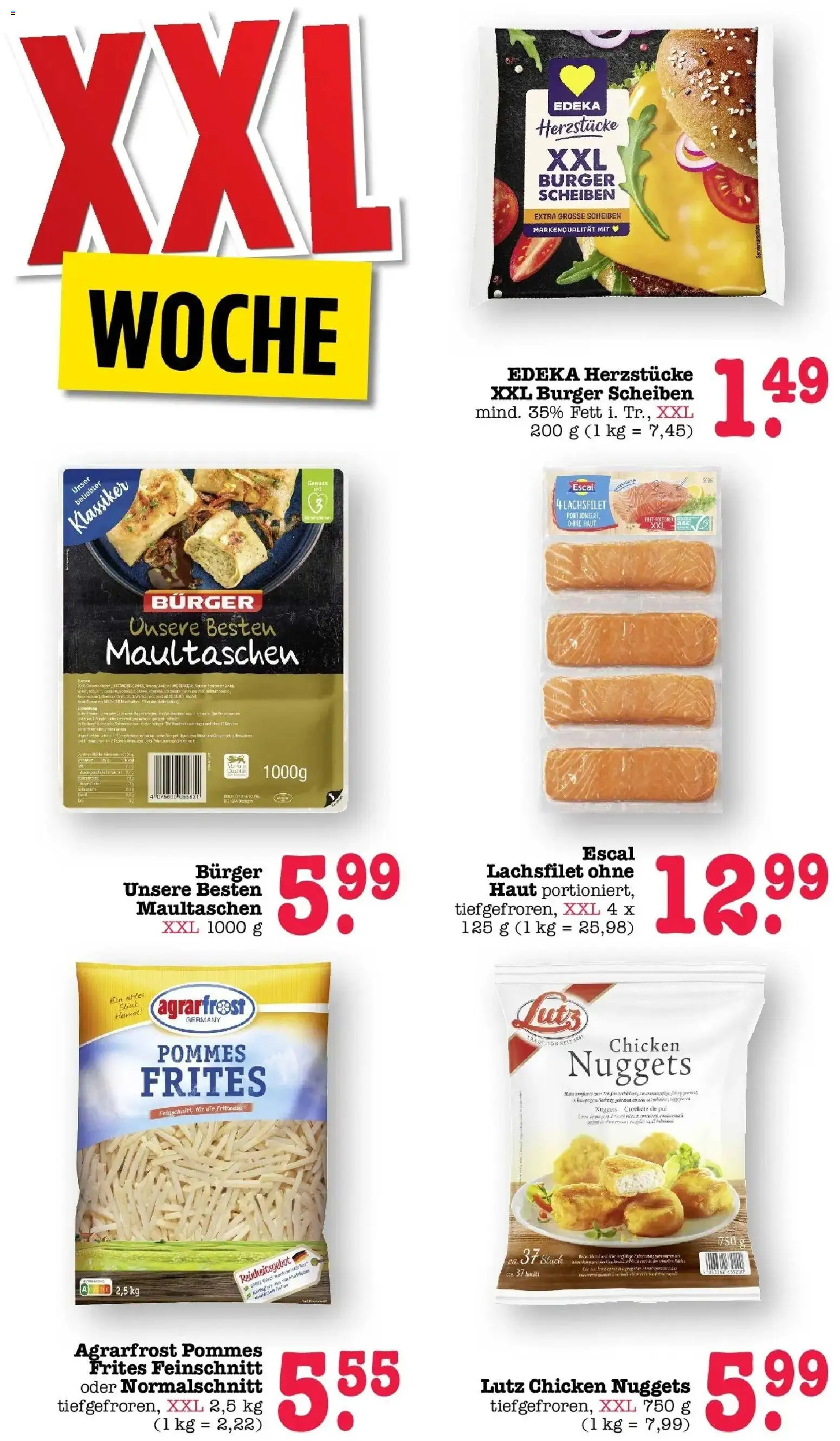 E center Prospekt Achern (ab 31.08.2026) zum Blättern | Seite: 44 | Produkte: Pommes, Burger, Pommes frites, Fritteuse