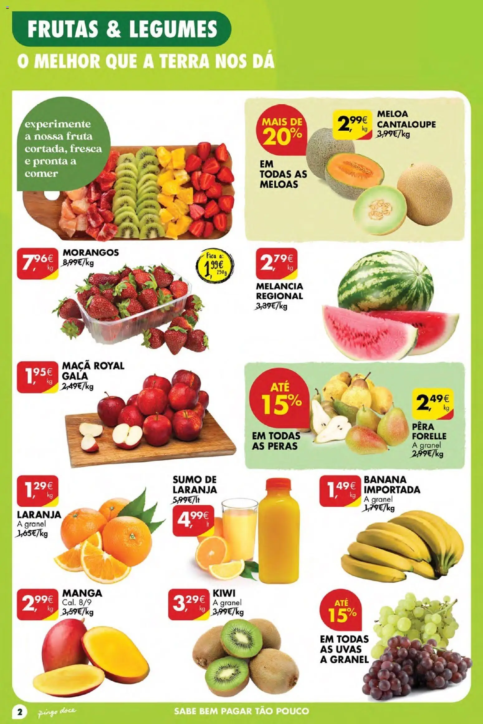 Pingo Doce Poupe Esta Semana Madeira │ válido de 11.06.2026 | Página: 2 | Produtos: Maça, Melancia, Kiwi, Uvas
