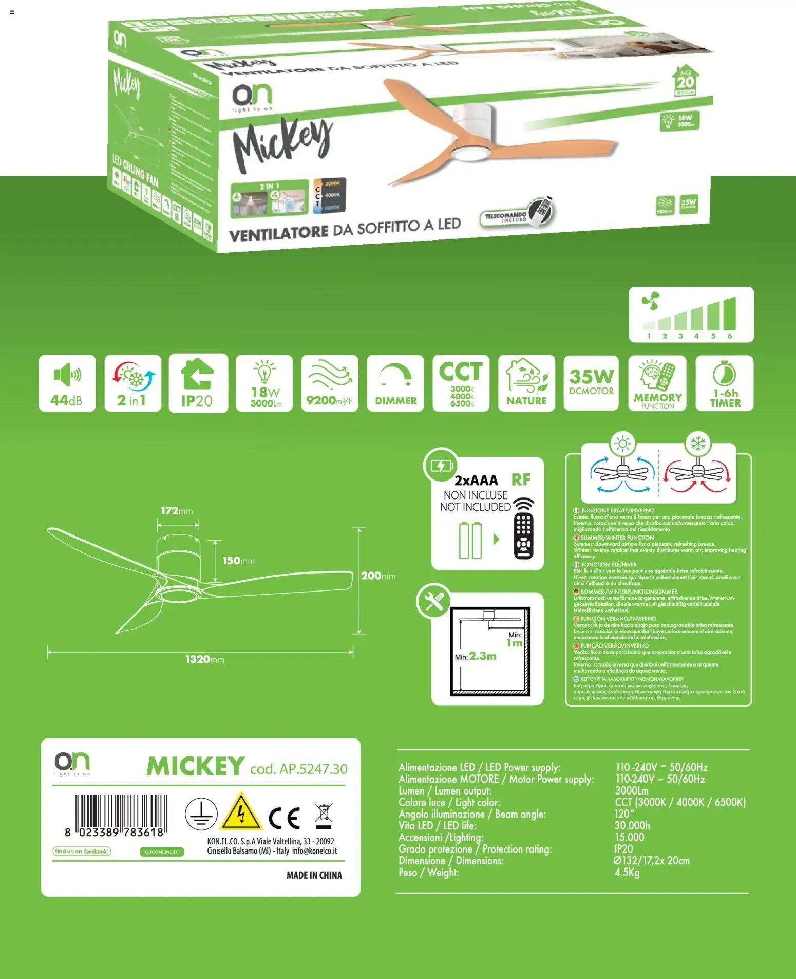 Volantino GBC del 09.06.2026 | Pagina: 9 | Prodotti: Balsamo, Ventilatore, Telecomando, Fan