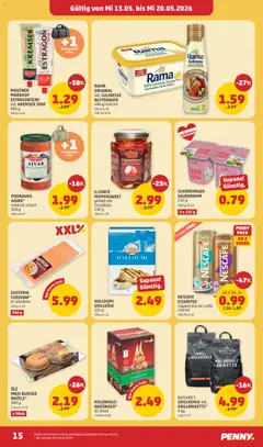 Penny Markt Flugblatt ab 13.05.2026 gültig | Seite: 15 | Produkte: Grill, Sauerrahm