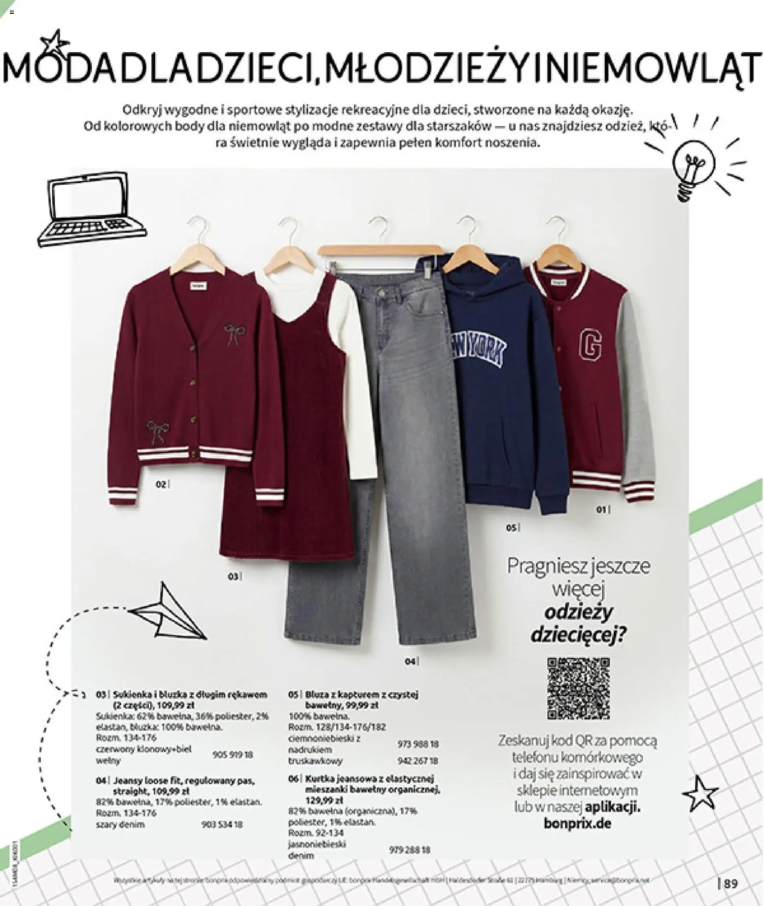 BonPrix Katalog od 10.08.2026 | Strona: 91 | Produkty: Kurtka, Sukienka, Body