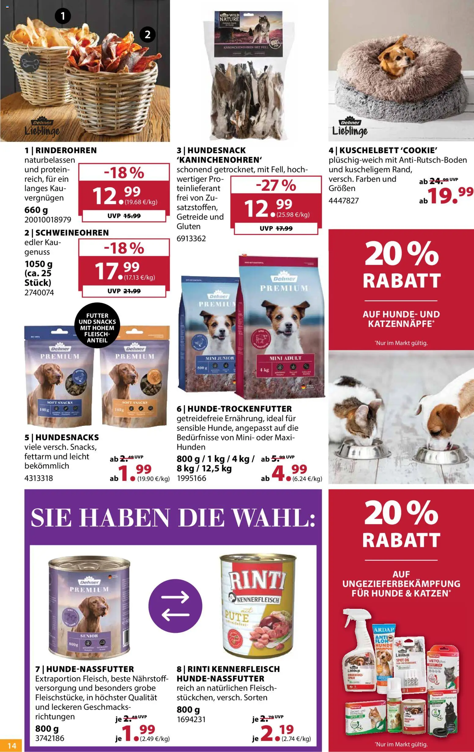 Dehner Prospekt – gültig ab 10.06.2026 | Seite: 14 | Produkte: Pute, Shampoo, Getreide, Fleisch