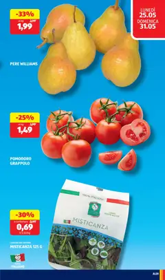 Anteprima del volantino MISTICANZA 125 G, Mixed salad, washed and ready to use, 125 g. valido a partire dal 25.05.2026 | Pagina: 9