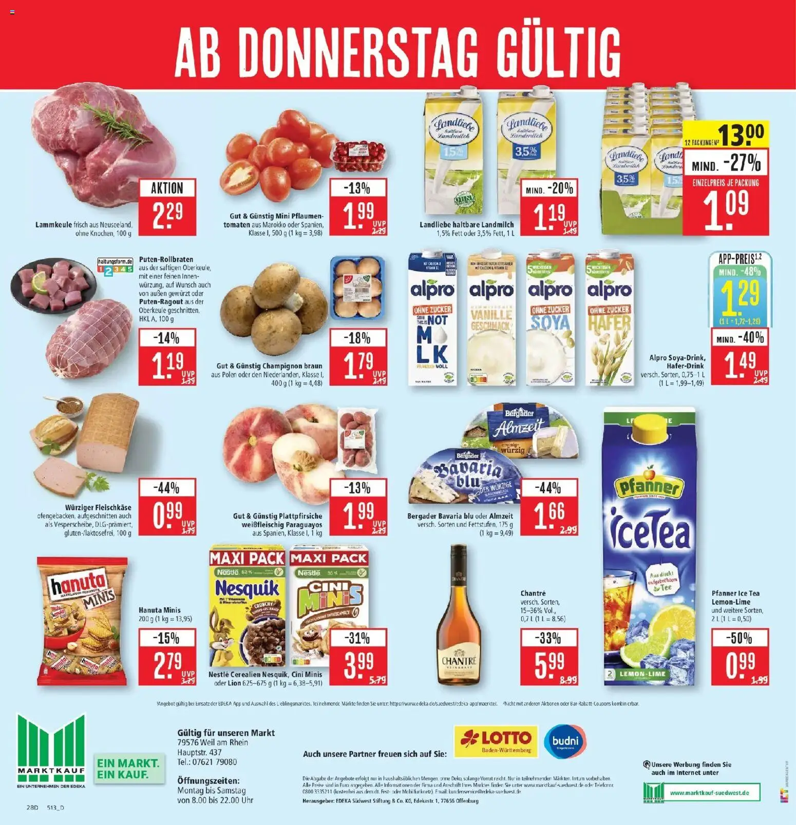 Marktkauf Prospekt Weil Am Rhein (ab 14.09.2026) » Angebote online | Seite: 32 | Produkte: Lammkeule, Pflaumen, Haferdrink, Alpro