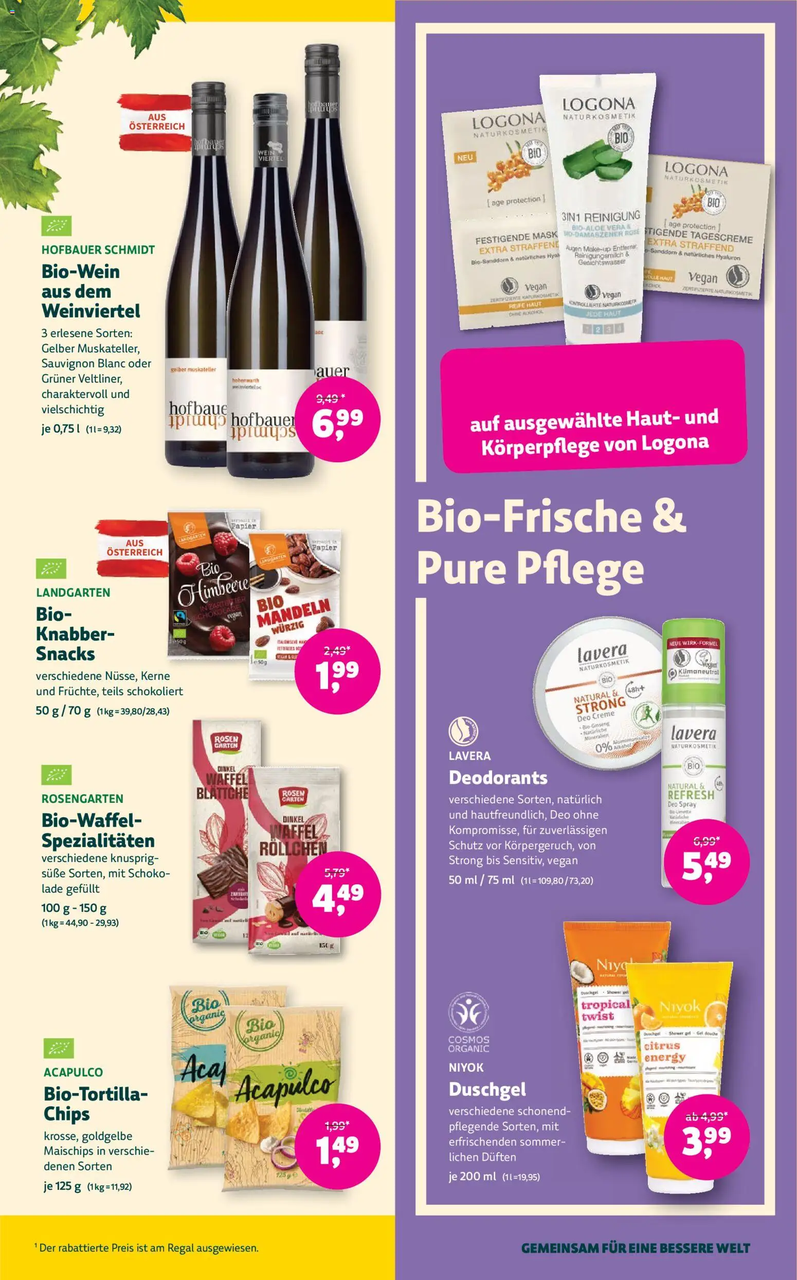 Denns BioMarkt Angebote gültig ab 29.07.2026 | Seite: 13 | Produkte: Chips, Regal, Schokolade, Duschgel