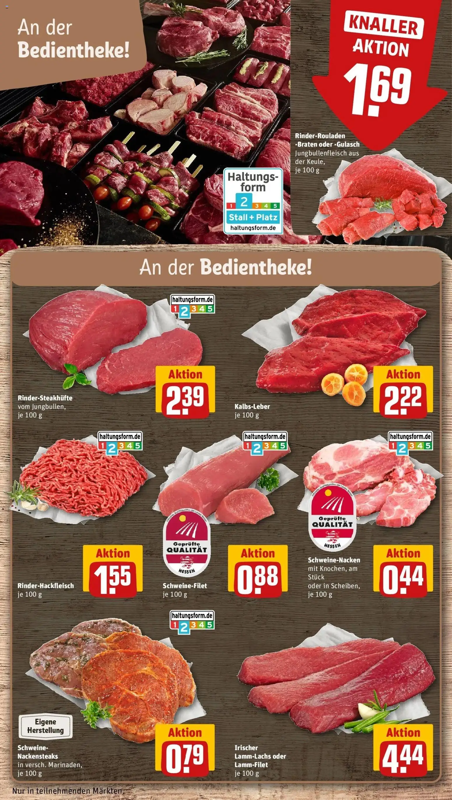 Rewe Prospekt Hilders	 – gültig ab 27.04.2026 | Seite: 10 | Produkte: Nackensteaks, Schweinenacken, Kalbsleber, Schweinefilet