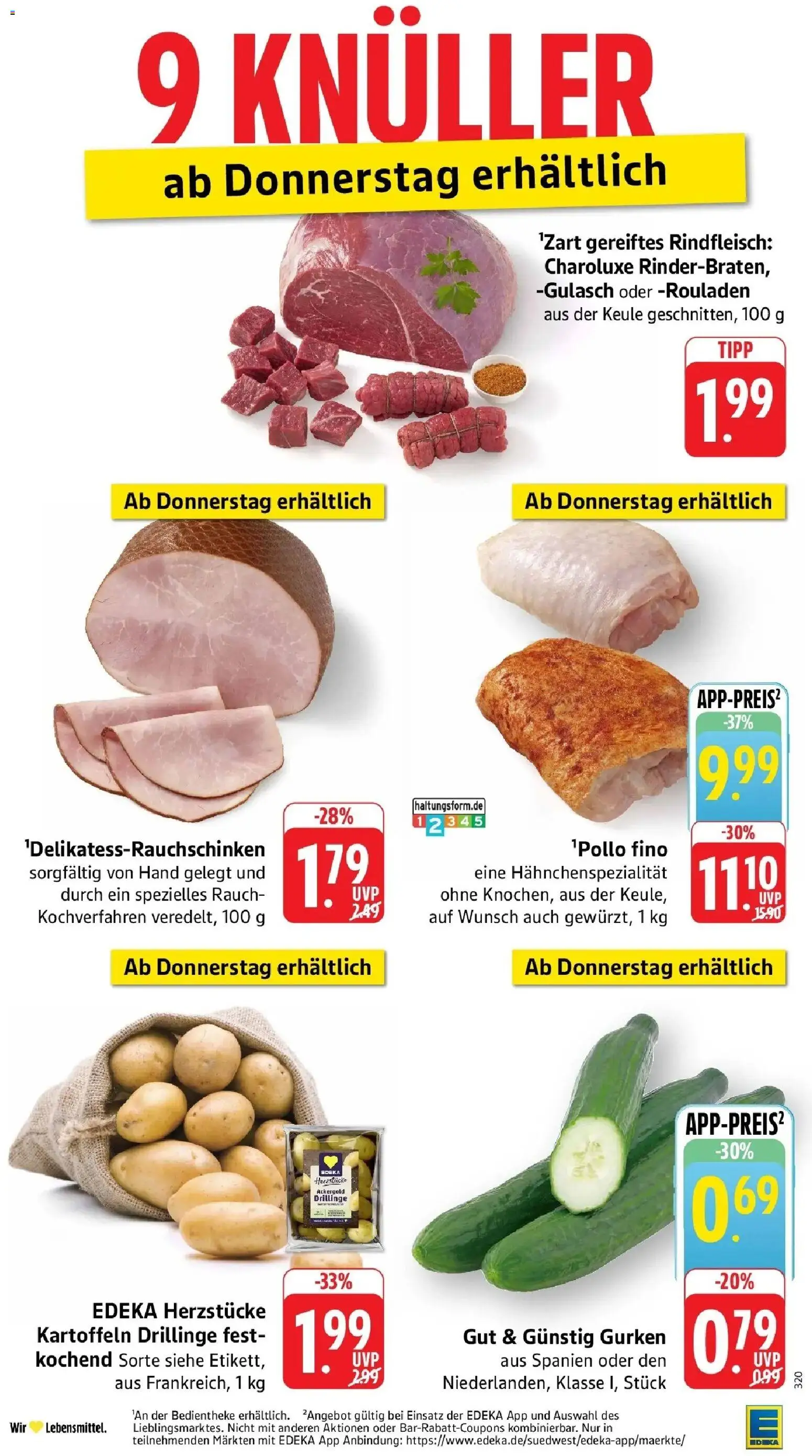 Edeka Prospekt Bad Kreuznach (ab 31.08.2026) » Angebote Online | Seite: 46 | Produkte: Kartoffeln, Gulasch, Rindfleisch, Gurken