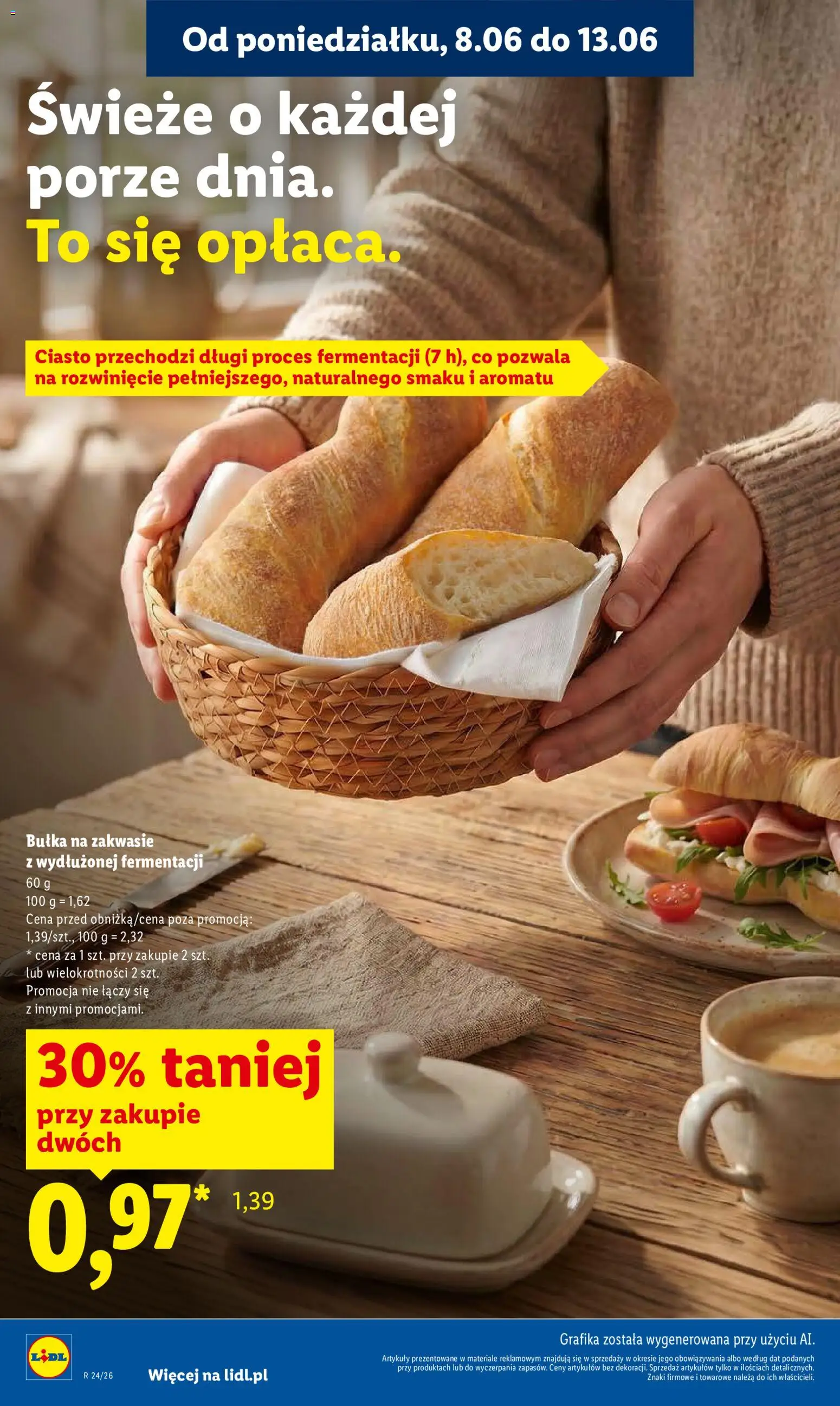Lidl gazetka od 11.06.2026 | Strona: 52 | Produkty: Ciasto, Bułka