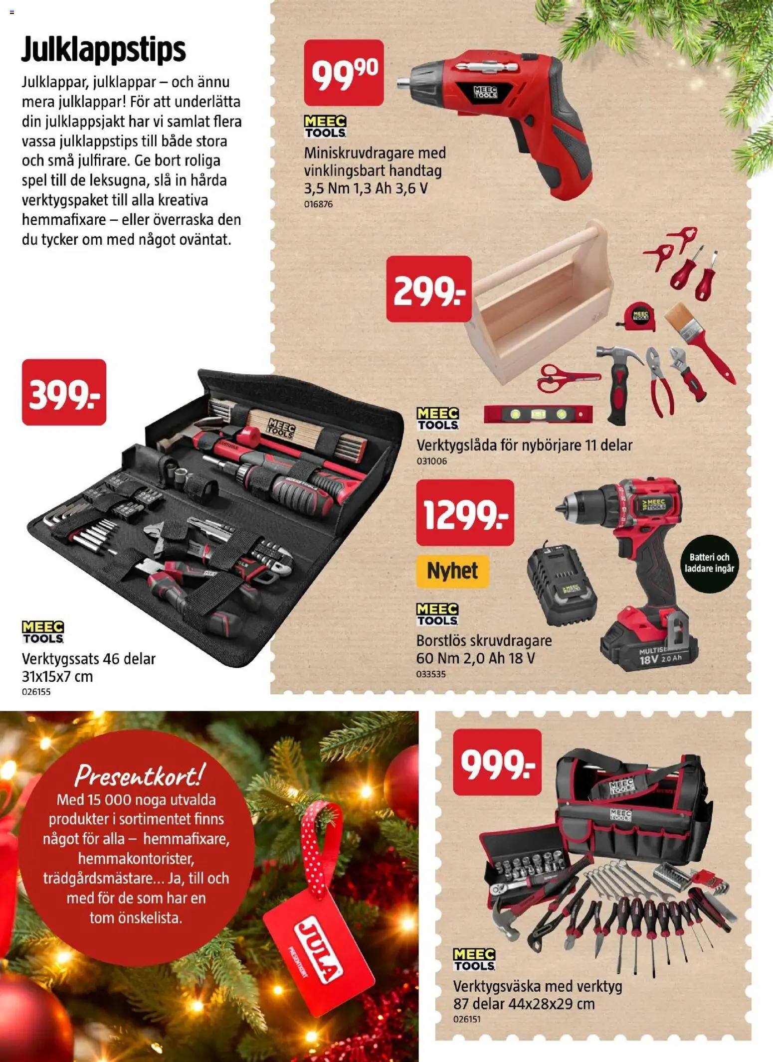 Jula reklamblad aktuell från 22/10/2026 | Sida: 22 | Produkter: Verktygslåda, Skruvdragare, Batteri, Laddare