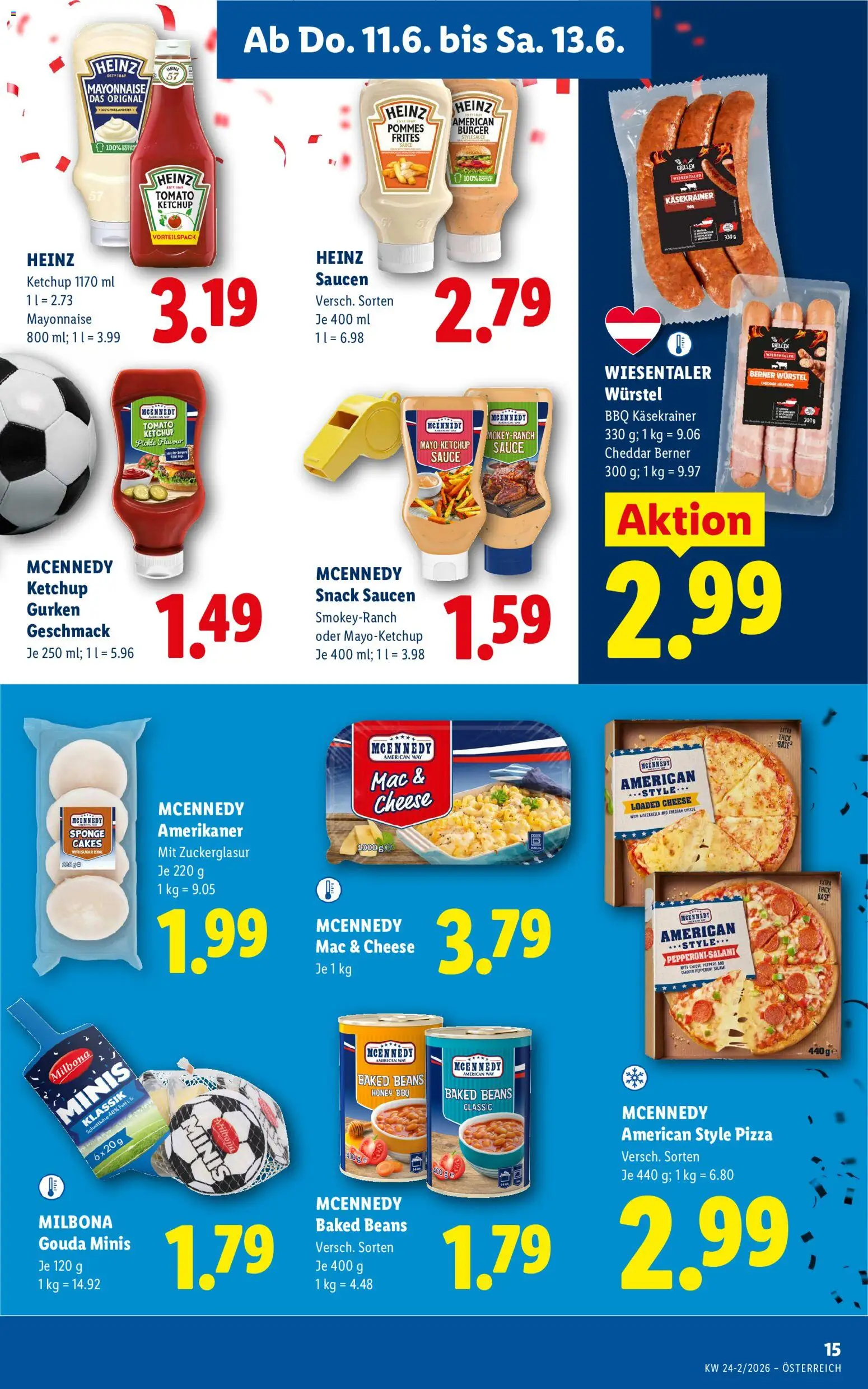 Lidl Flugblatt - Altenmarkt im Pongau, St. Johann im Pongau, Zell am See gültig ab 11.06.2026 | Seite: 17 | Produkte: Ketchup, Gurken, Salami, Pizza