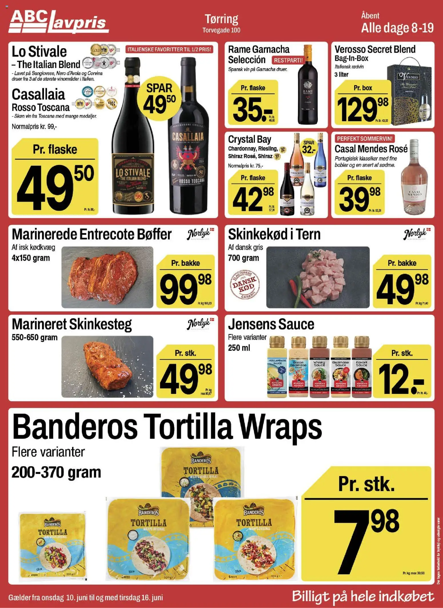 Abc Lavpris tilbudsavis – gyldig fra 10.06.2026 | Side: 6 | Produkter: Bøffer, Whisky, Entrecote, Bacon