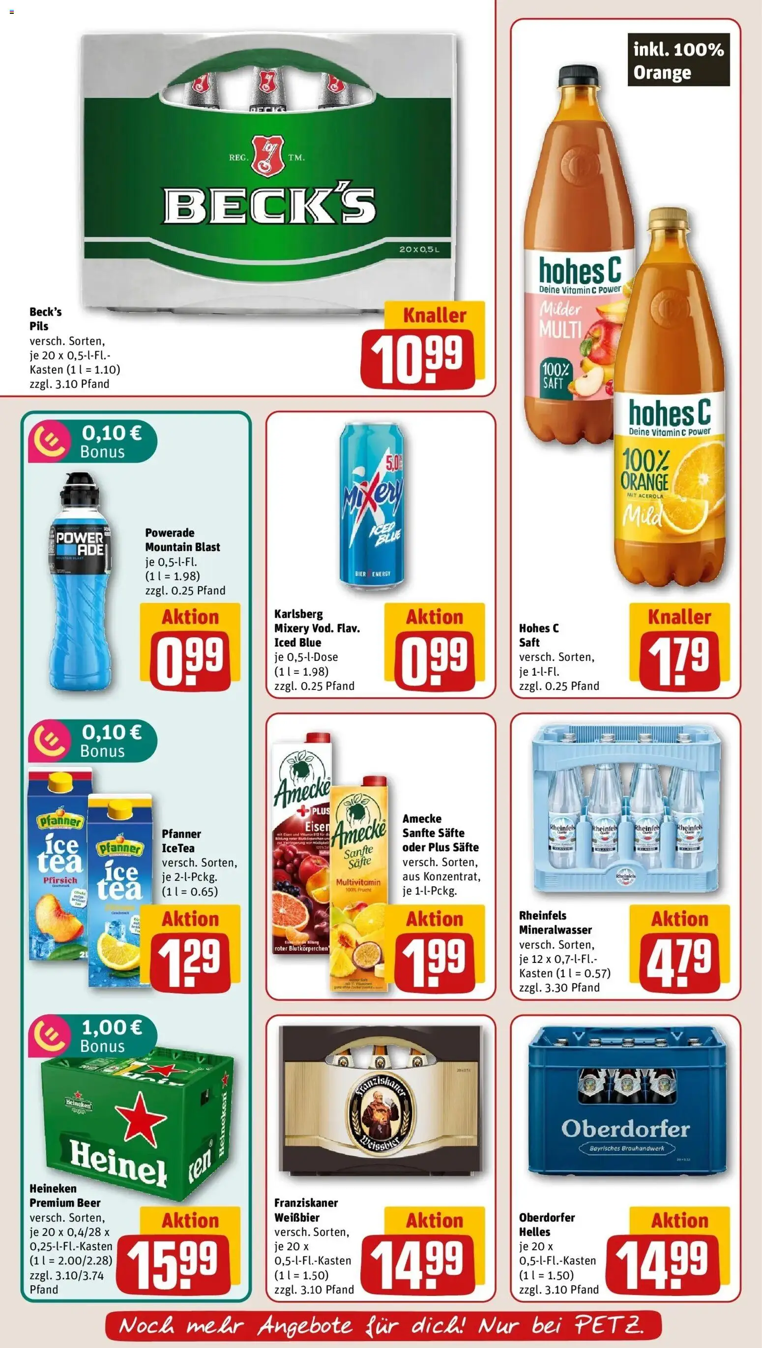 REWE Prospekt ab 31.08.2026 zum Blättern » Angebote | Seite: 20 | Produkte: Energy, Heineken, Powerade, Mixery
