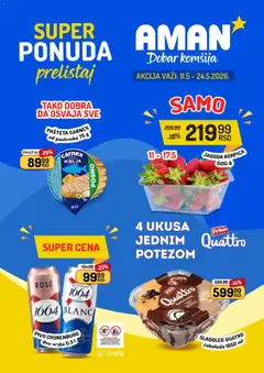 Aman katalog - pregled Aman kataloga - važi od 11.05.2026