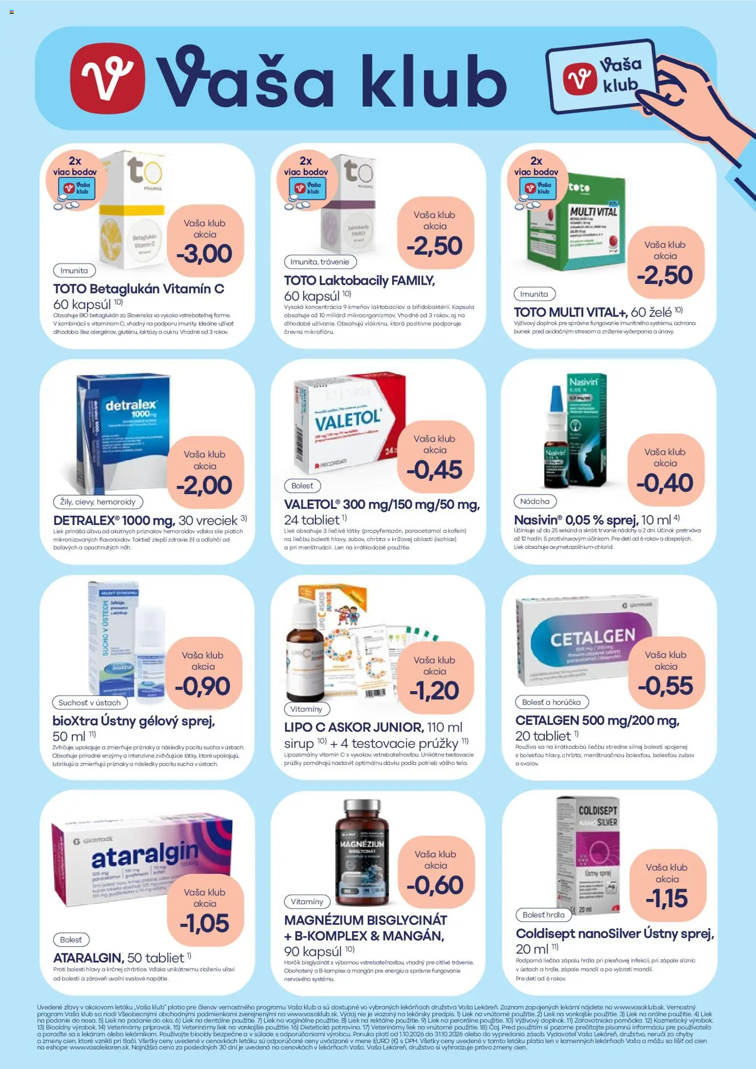 Nové Vaša lekáreň akcie – leták je platný od 01.10.2026 | Strana: 24 | Produkty: Detralex, Sirup