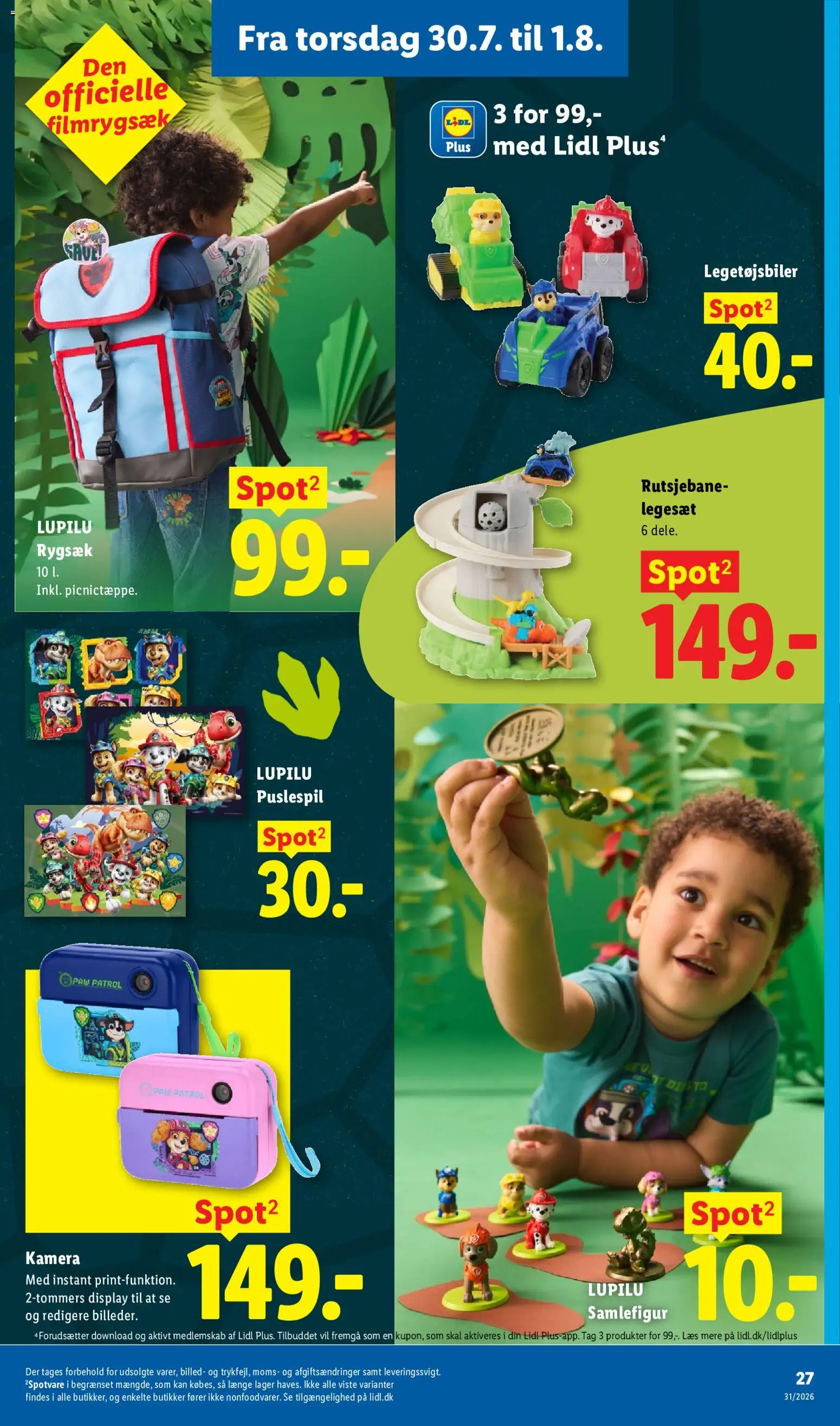 Lidl tilbudsavis – gyldig fra 26/07/2026 | Side: 11 | Produkter: Rygsæk, Søm, Kamera
