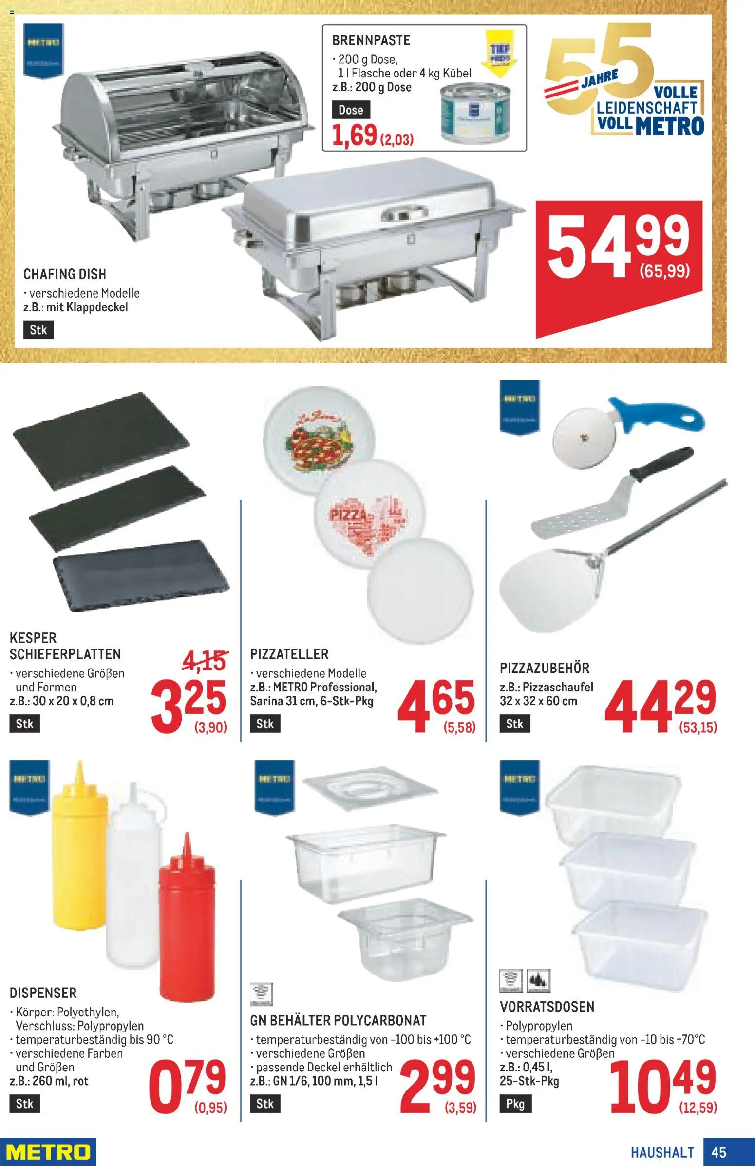 Metro angebote Profi gültig ab 01.10.2026 | Seite: 45 | Produkte: Pizza