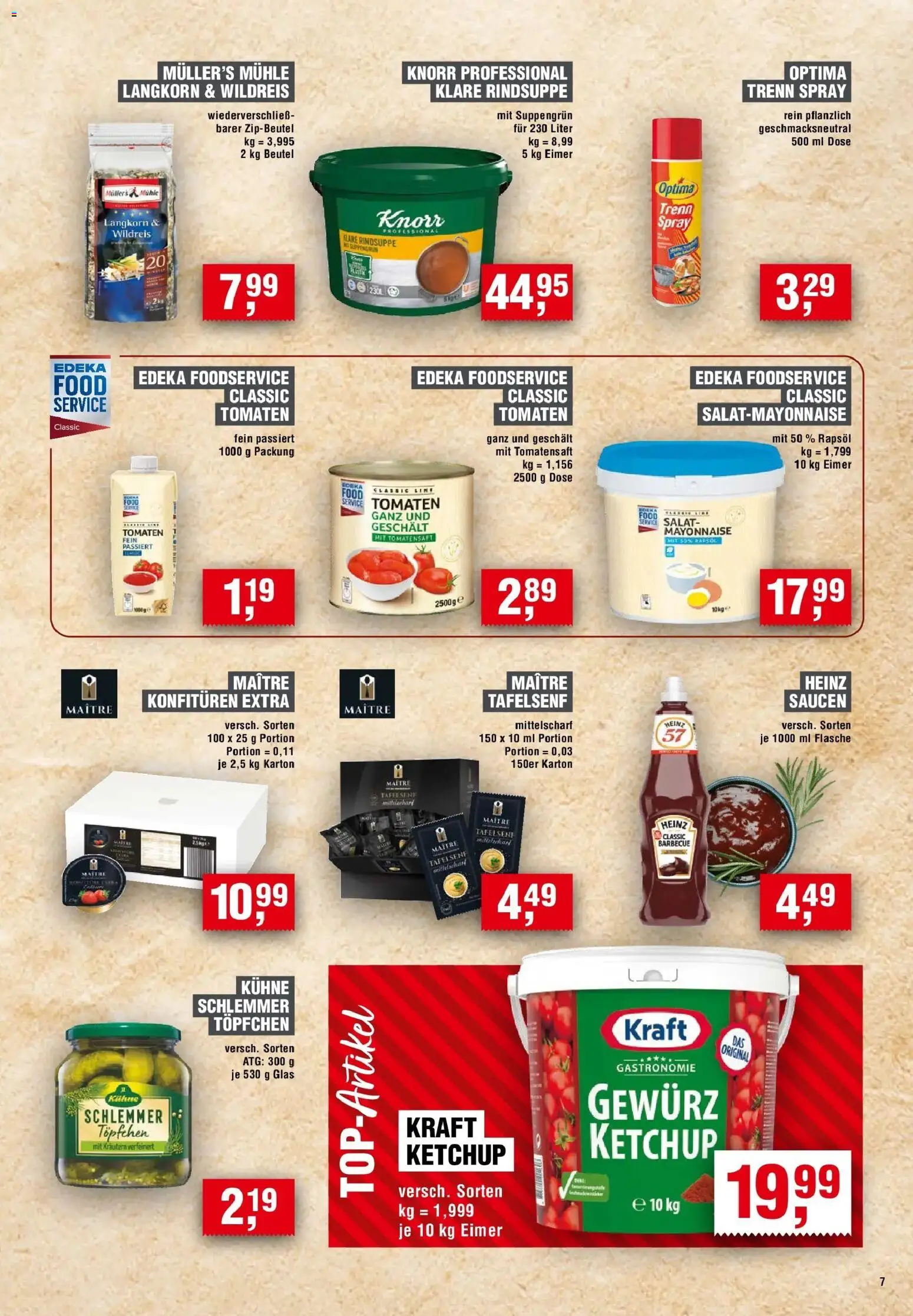 Edeka Prospekt Cottbus (ab 13.08.2026) » Angebote Online | Seite: 7 | Produkte: Rapsöl, Tomaten, Knorr, Mayonnaise