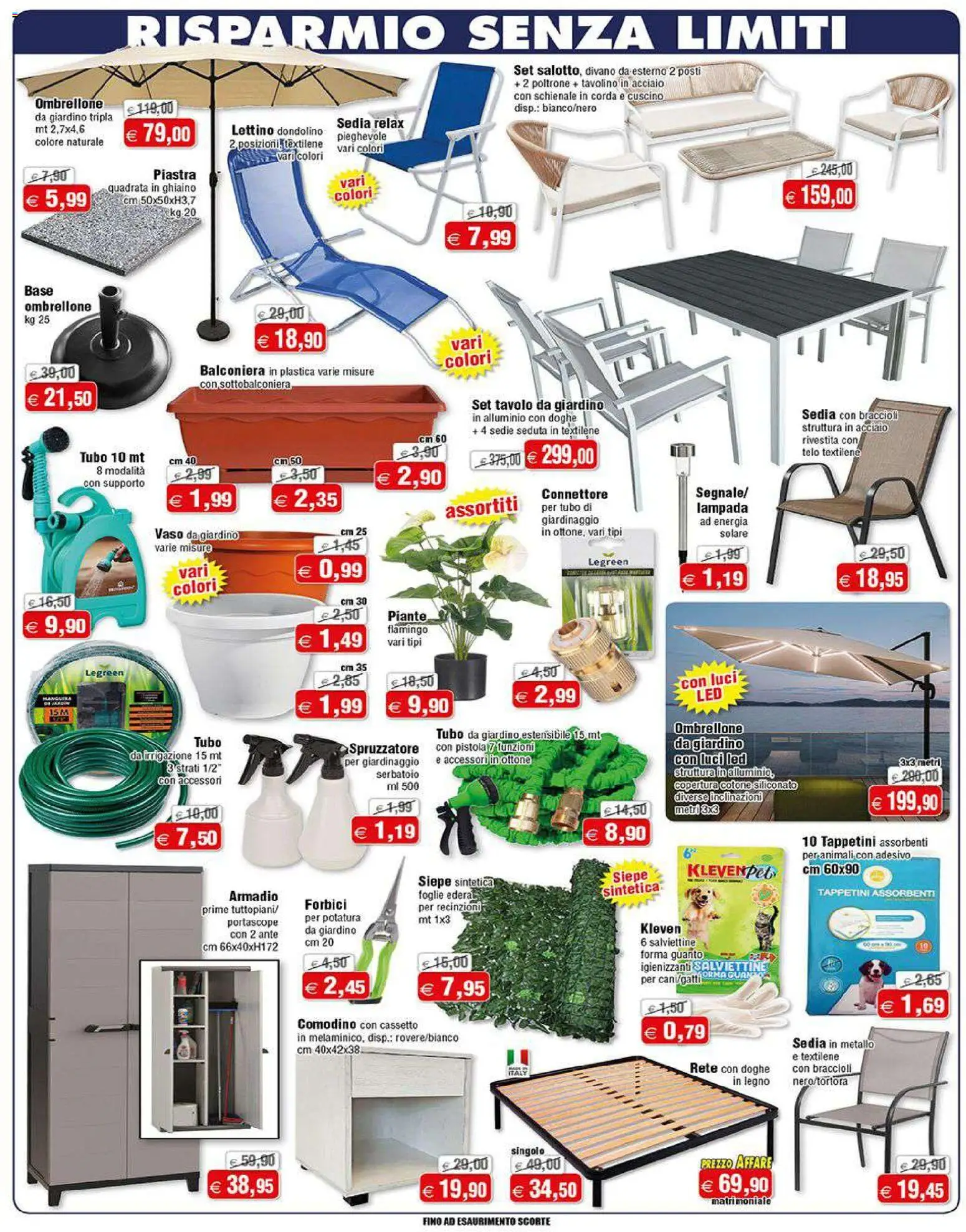 Volantino Magazzini Smart del 28.04.2026 | Pagina: 3 | Prodotti: Tubo, Comodino, Tavolo, Vaso