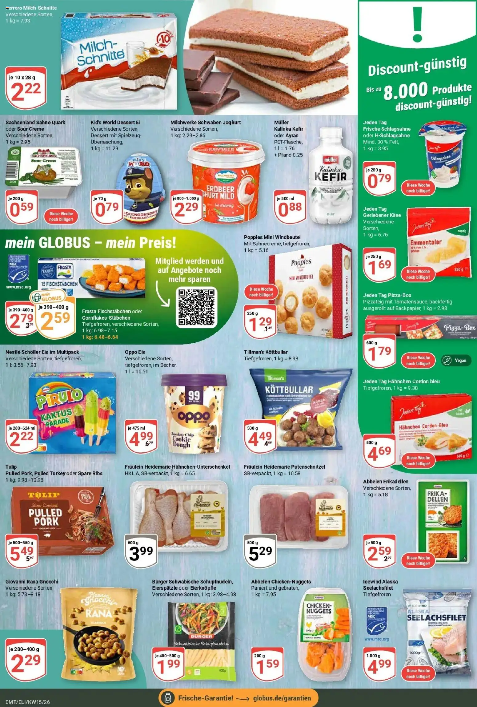Globus prospekt Erfurt-Linderbach	 – gültig ab 07.04.2026 | Seite: 10 | Produkte: Spare ribs, Creme, Frosta, Putenschnitzel