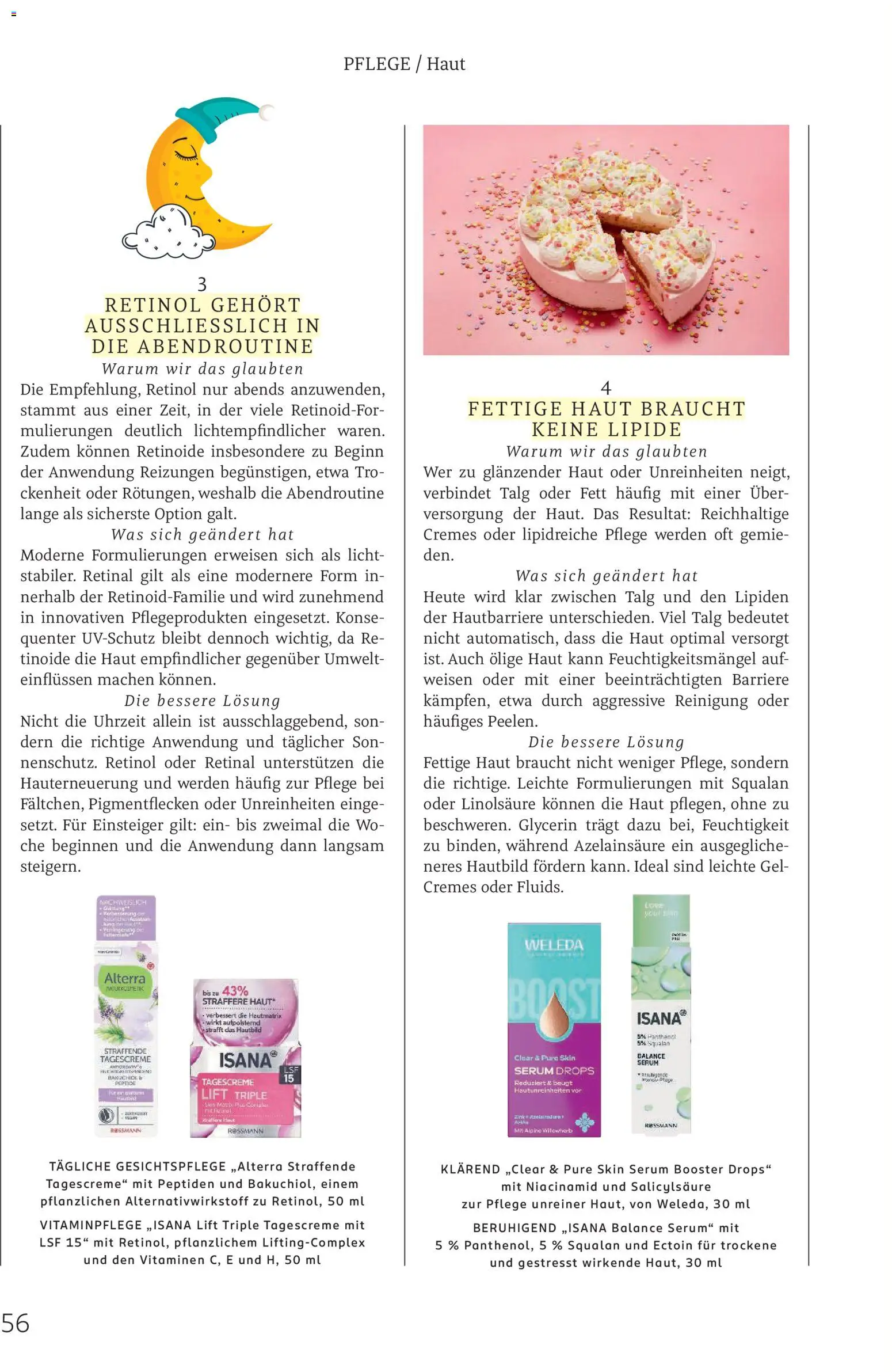 Rossmann Centaur – gültig ab 01.09.2026 | Seite: 56 | Produkte: Serum, Tagescreme