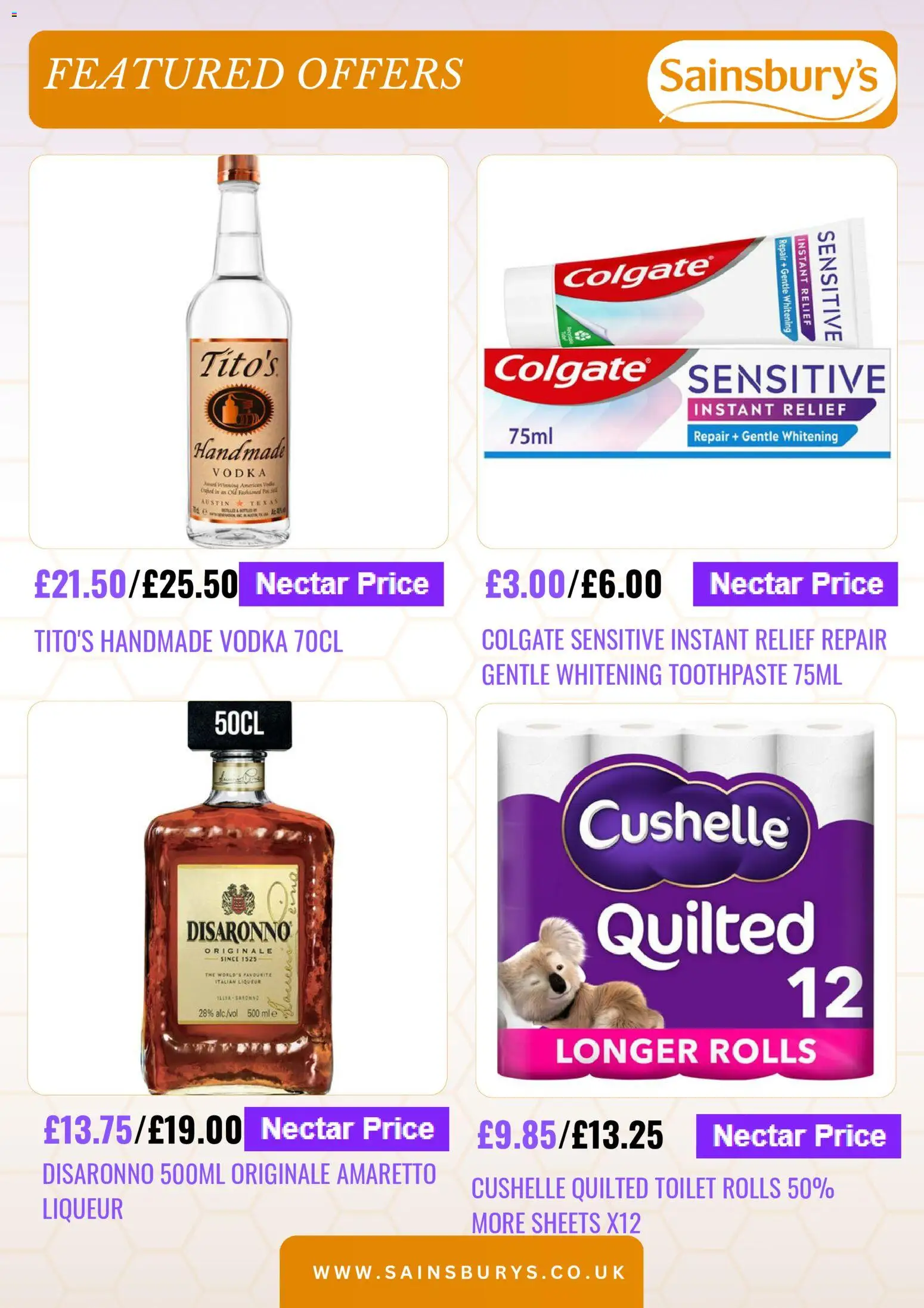 {H1} | Page: 4 | Products: Colgate, Toothpaste, Vodka, Amaretto
