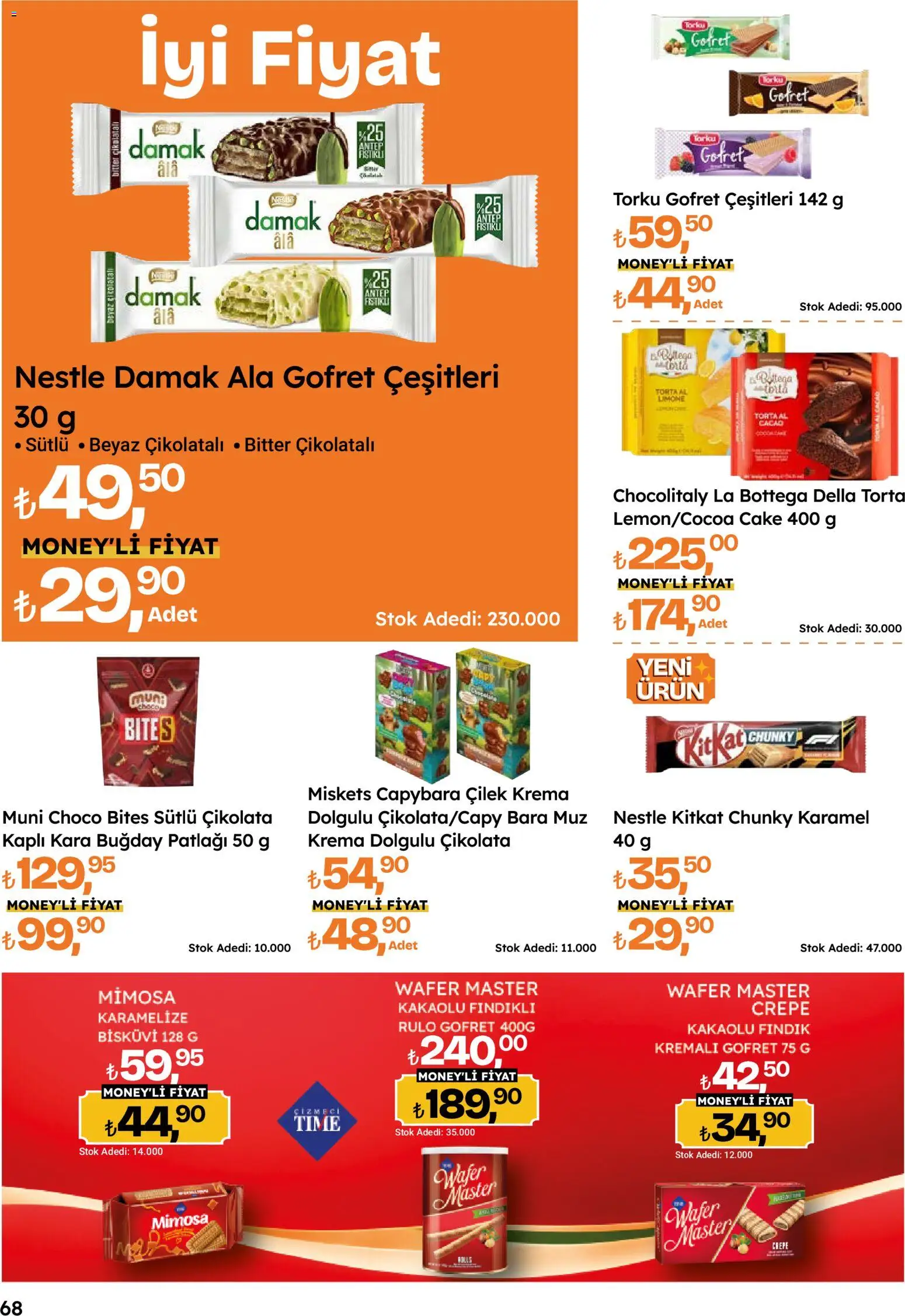 Migros Katalog - 5M Migroskop Dijital - 05 Ekim 2026 tarihinden itibaren geçerlidir | Sayfa: 68 | Ürünler: Gofret, Muz, Krema, Bisküvi