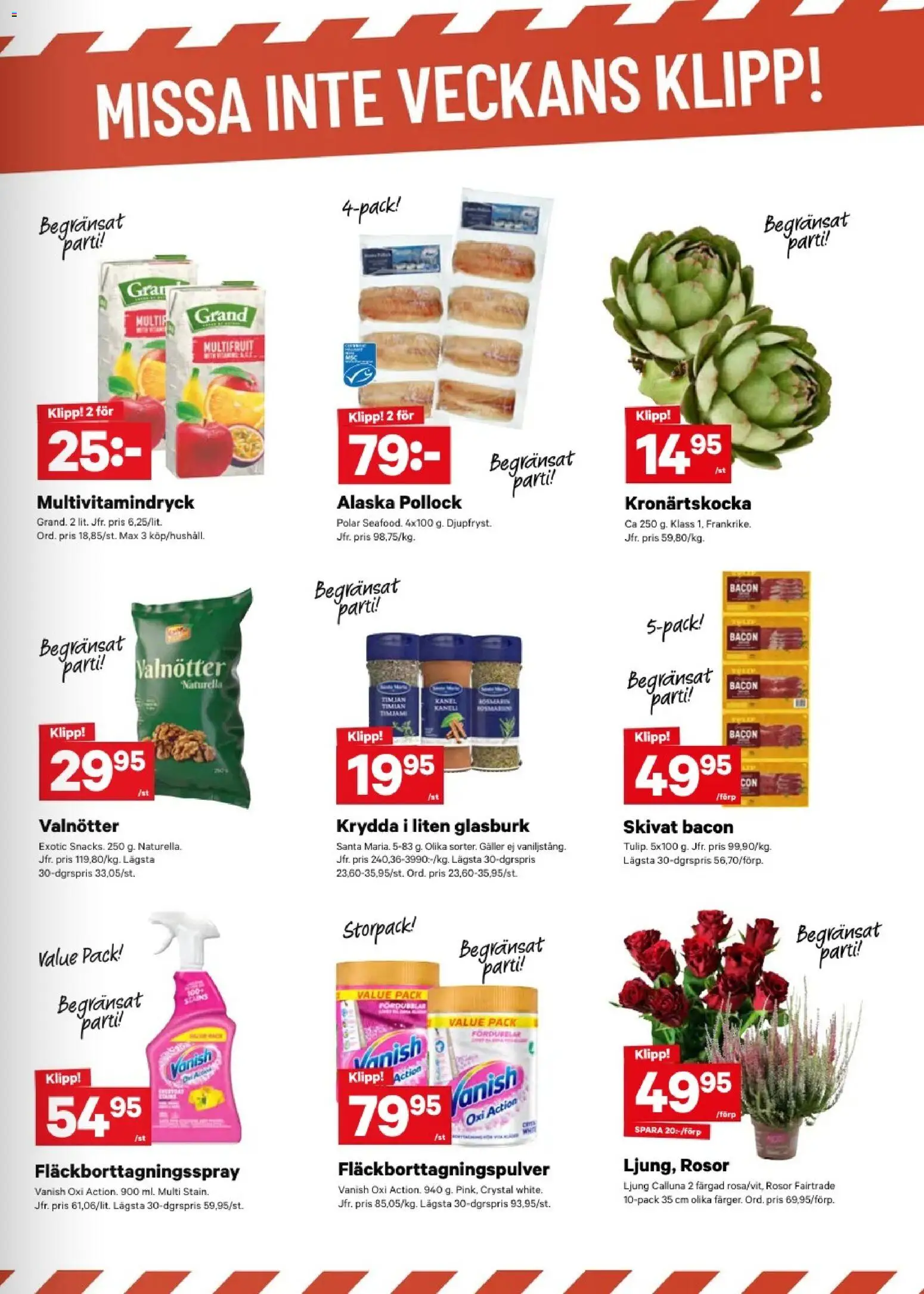 City Gross reklamblad aktuell från 07/09/2026 | Sida: 7 | Produkter: Ljung, Galler, Valnötter, Kronärtskocka