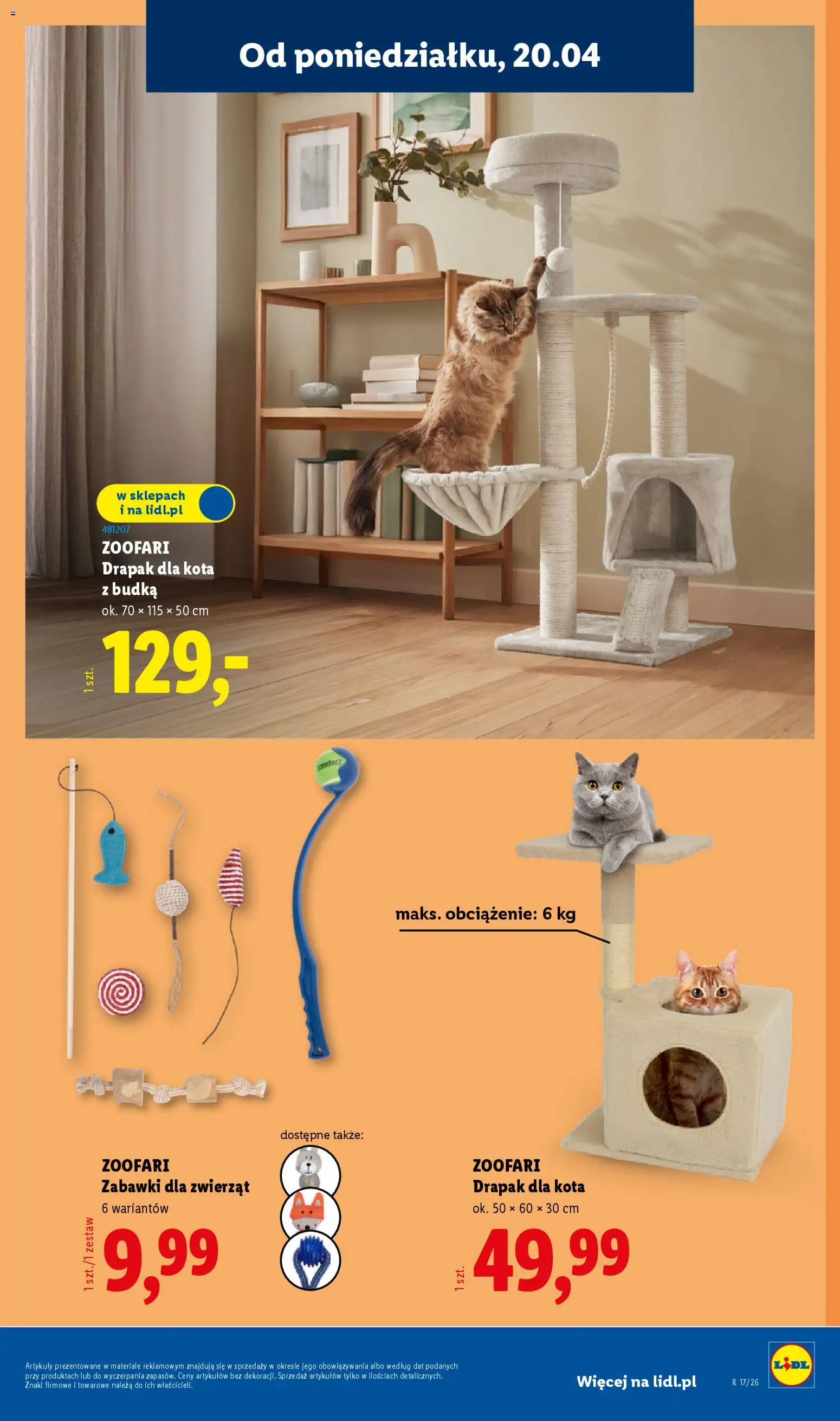 Lidl Katalog od 20.04.2026 | Strona: 27 | Produkty: Drapak, Drapak dla kota
