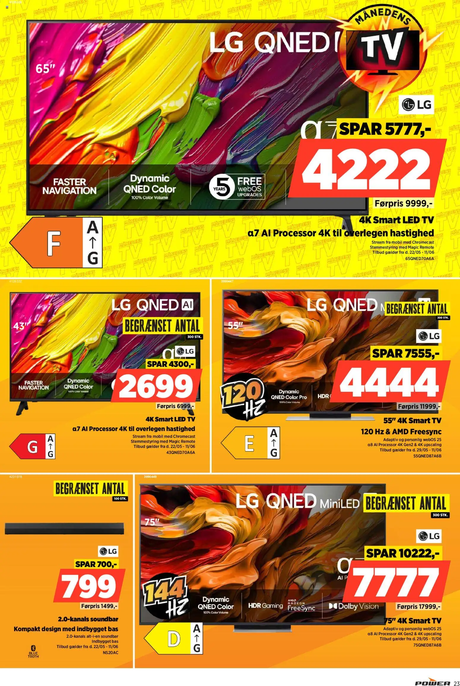 Power tilbudsavis – gyldig fra 05.06.2026 | Side: 23 | Produkter: Soundbar, Smart TV, TV, Navigation