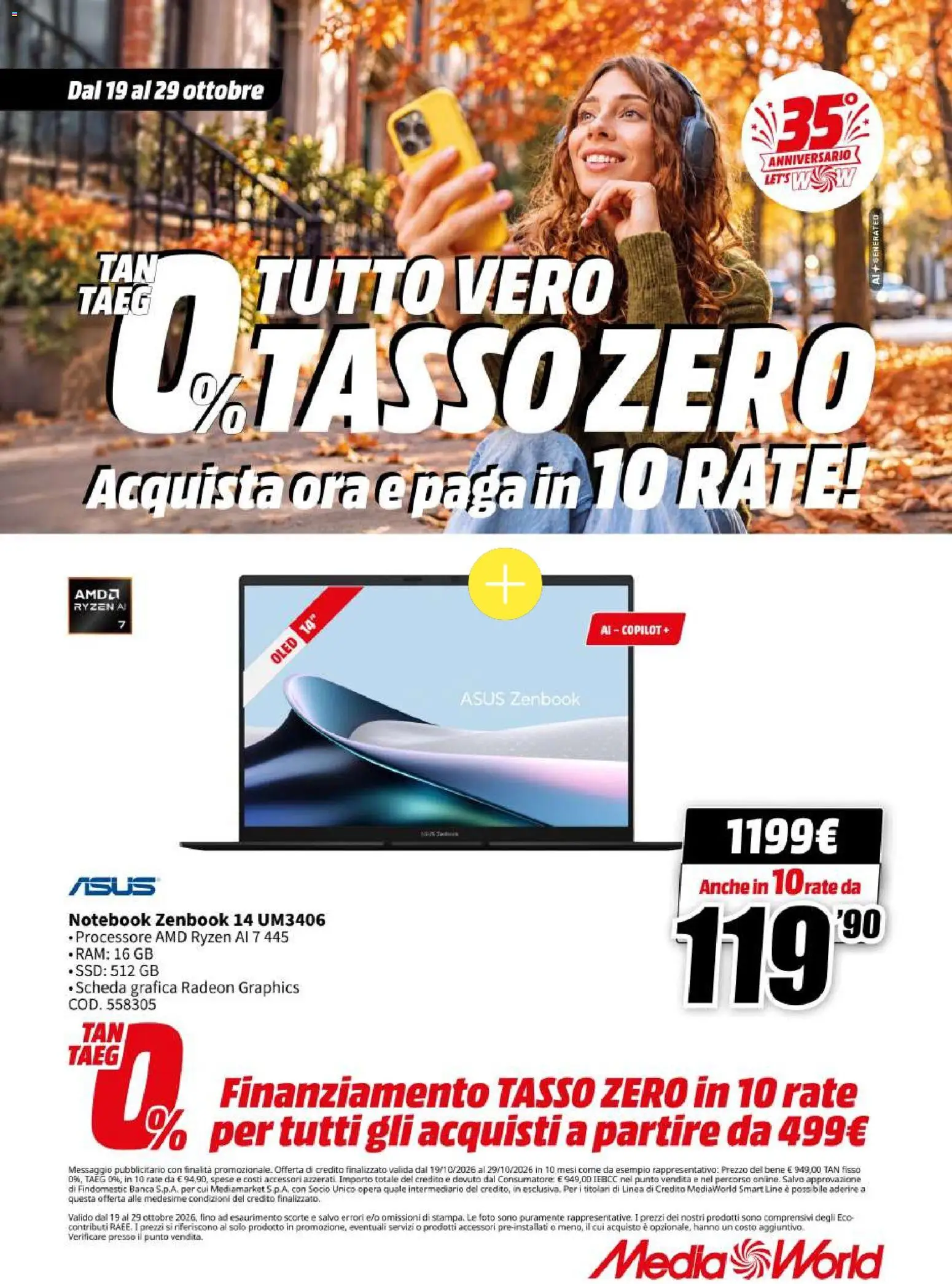 Volantino Media World del 19/10/2026 | Pagina: 21 | Prodotti: Notebook