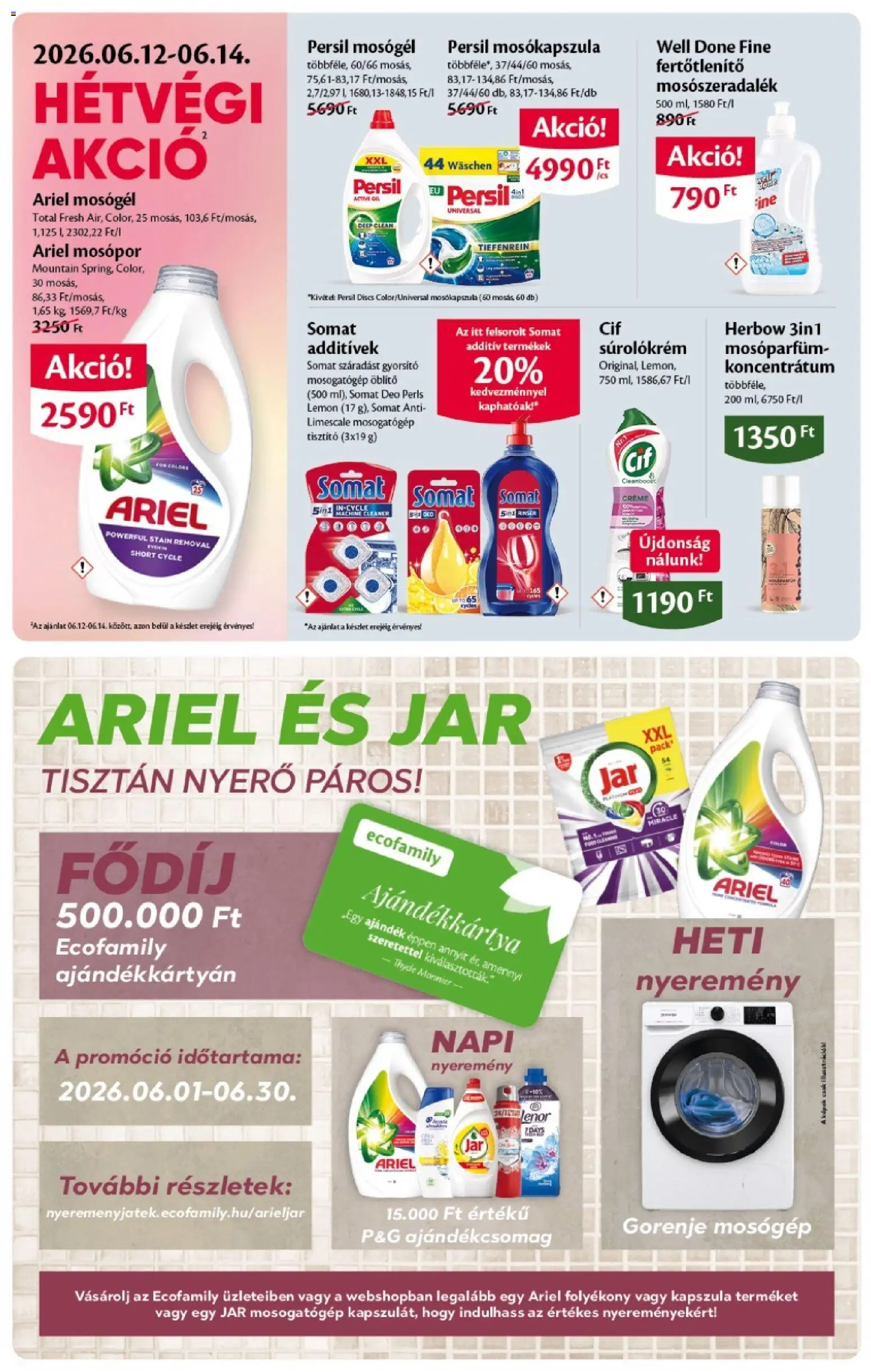 EcoFamily akciós ujság - amely érvényes a következő dátumtól: 04.06.2026 | Oldal: 14