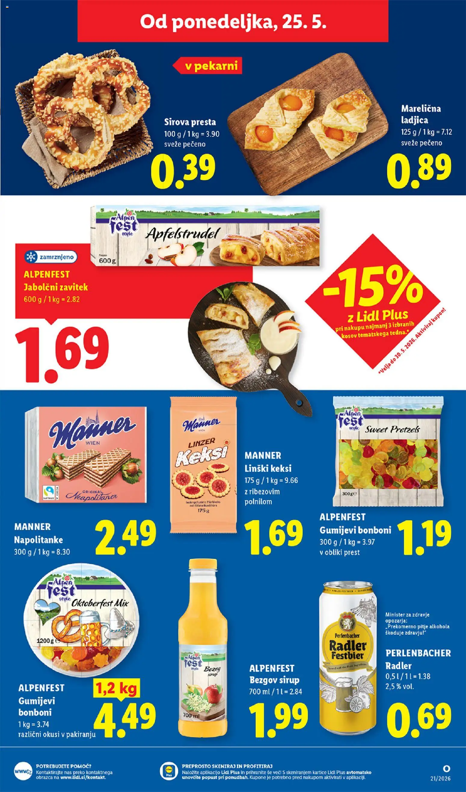 Novi Lidl katalog ponudbe – veljaven od 21.05.2026 | Stran: 51 | Izdelki: Napolitanke, Keksi, Sirup, Radler